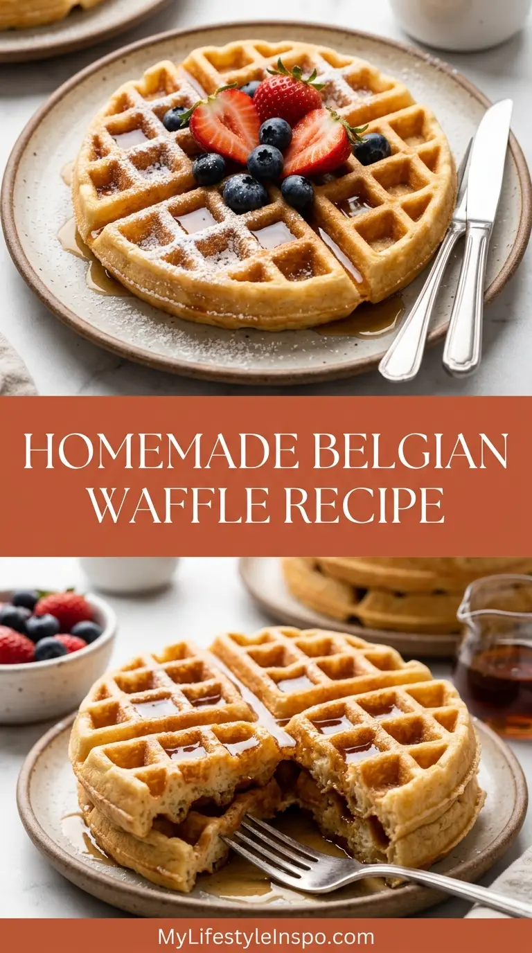 Homemade Belgian Waffle Recipe