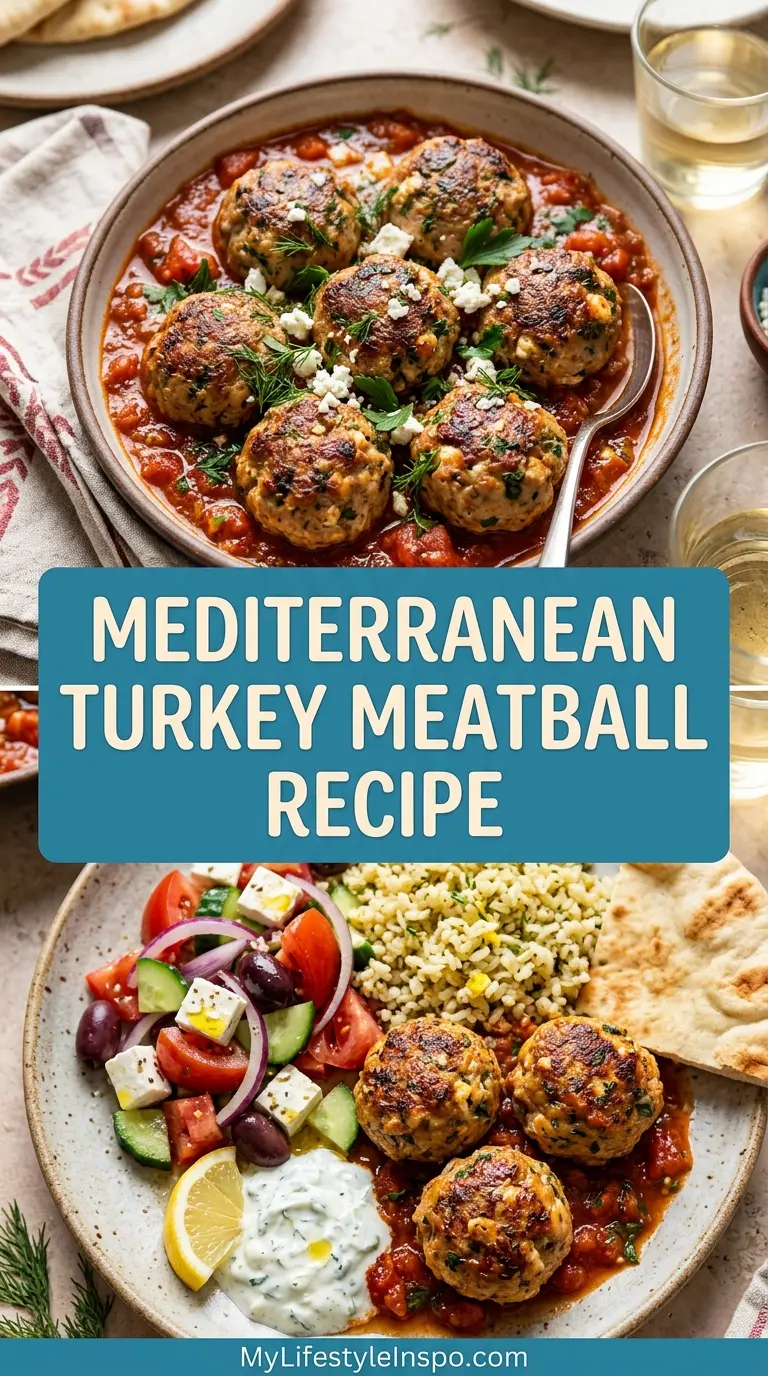 Mediterranean Turkey Meatball Recipe