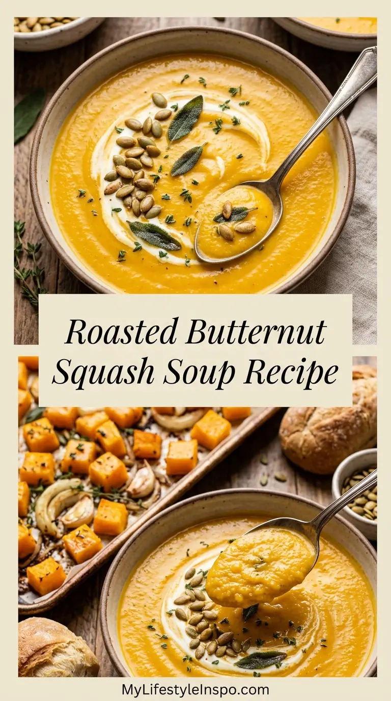 Roasted Butternut Squash Soup Recipe
