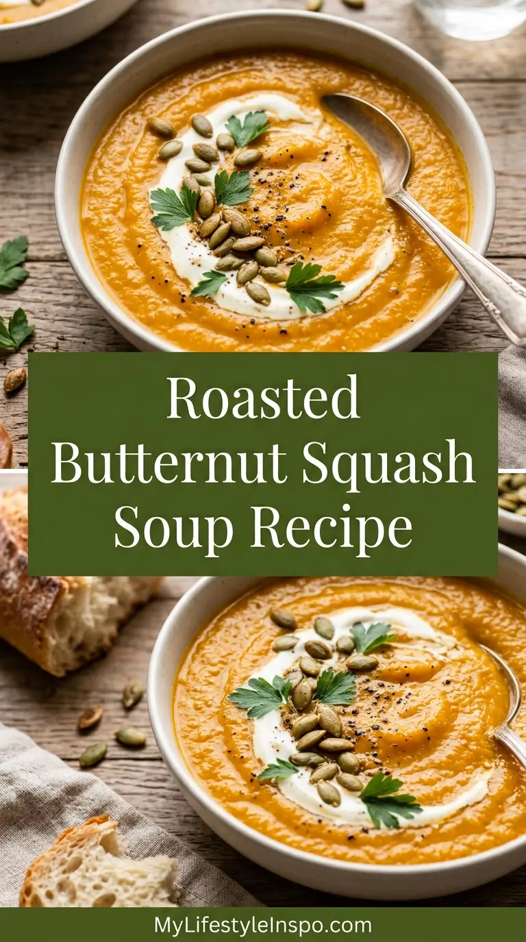 Roasted Butternut Squash Soup Recipe