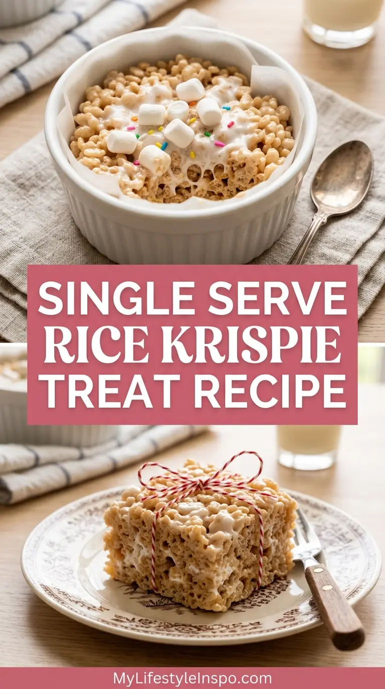 Single Serve Rice Krispie Treat Recipe
