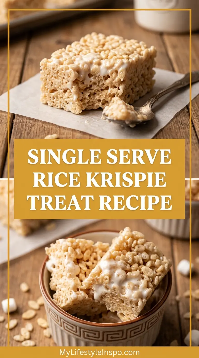 Single Serve Rice Krispie Treat Recipe