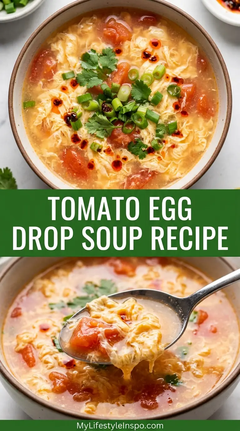 Tomato Egg Drop Soup Recipe