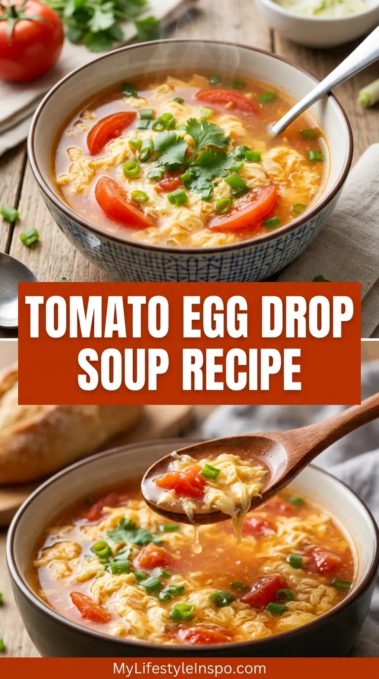 Tomato Egg Drop Soup Recipe