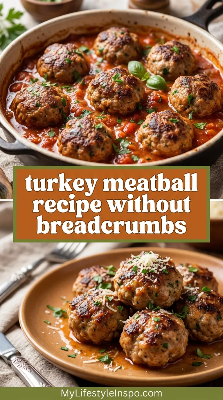 Turkey Meatball Recipe Without Breadcrumbs