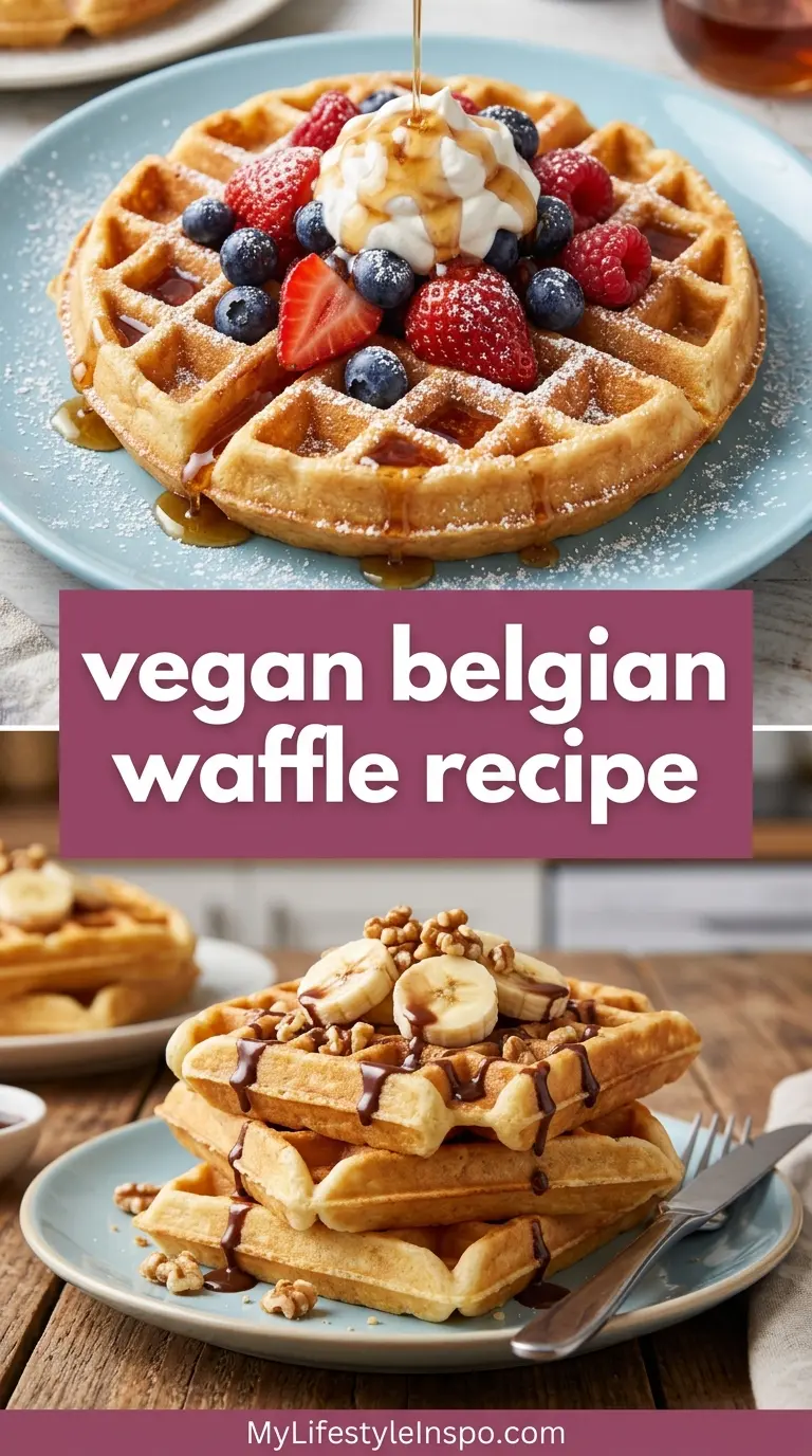 Vegan Belgian Waffle Recipe