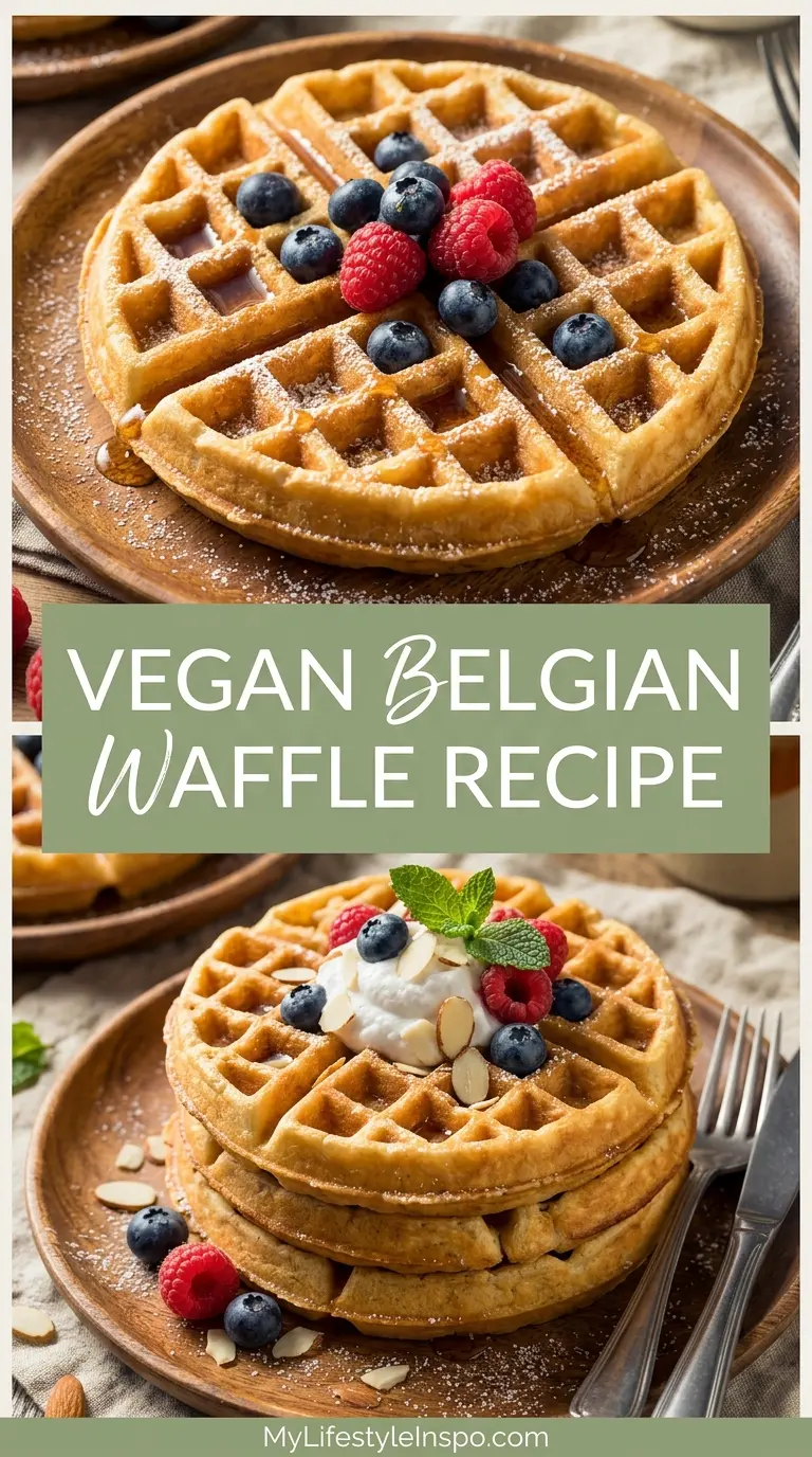 Vegan Belgian Waffle Recipe