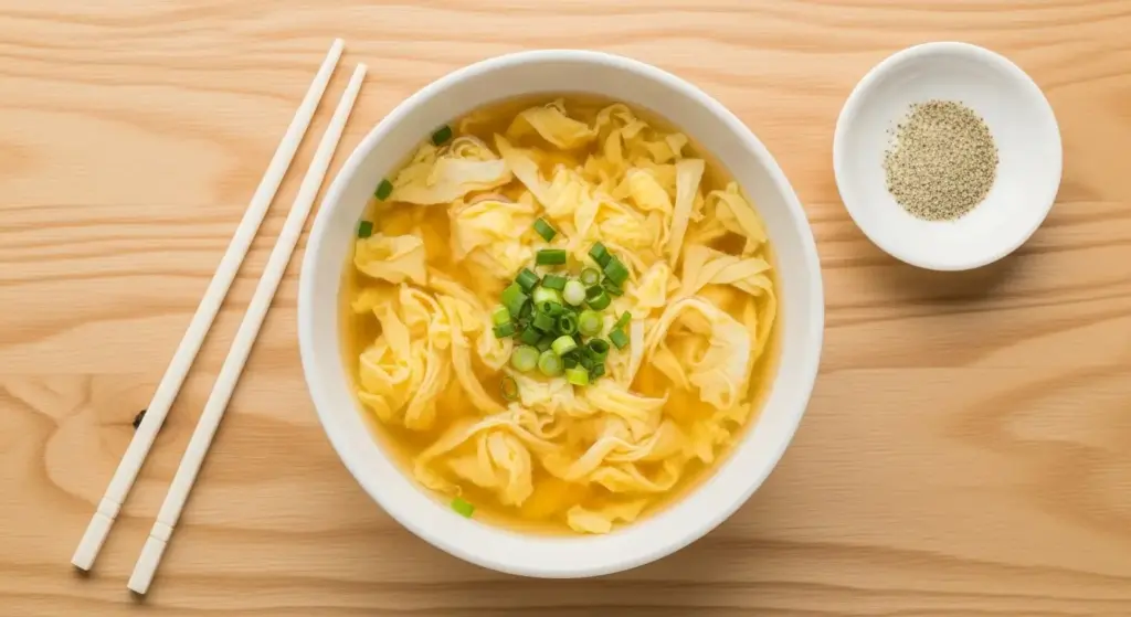 Vegetarian Egg Drop Soup Recipe