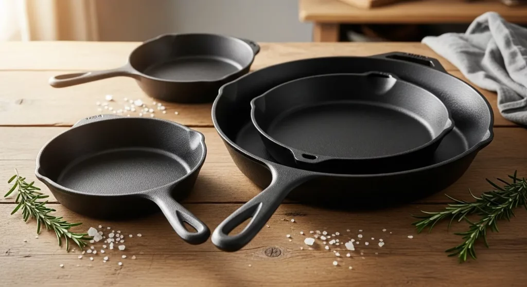 13. Cast Iron Skillet Set