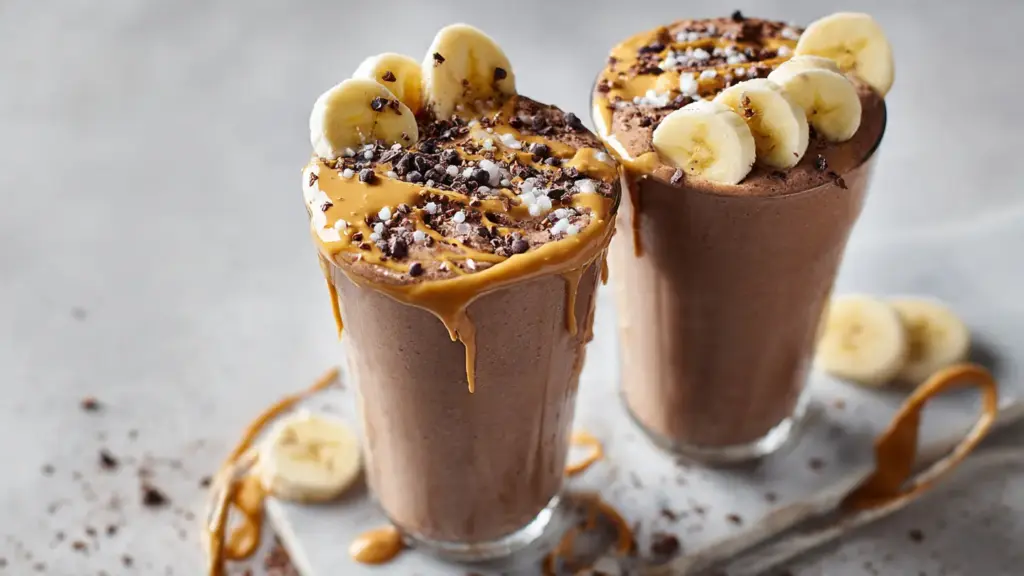 Chocolate Peanut Butter Banana Smoothie Recipe