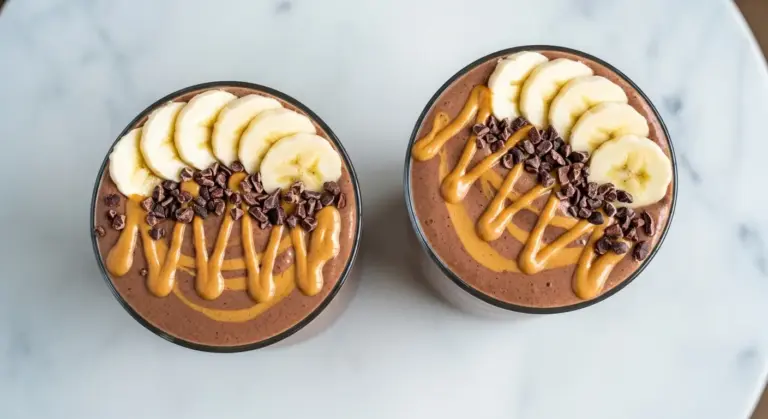Chocolate Peanut Butter Banana Smoothie Recipe