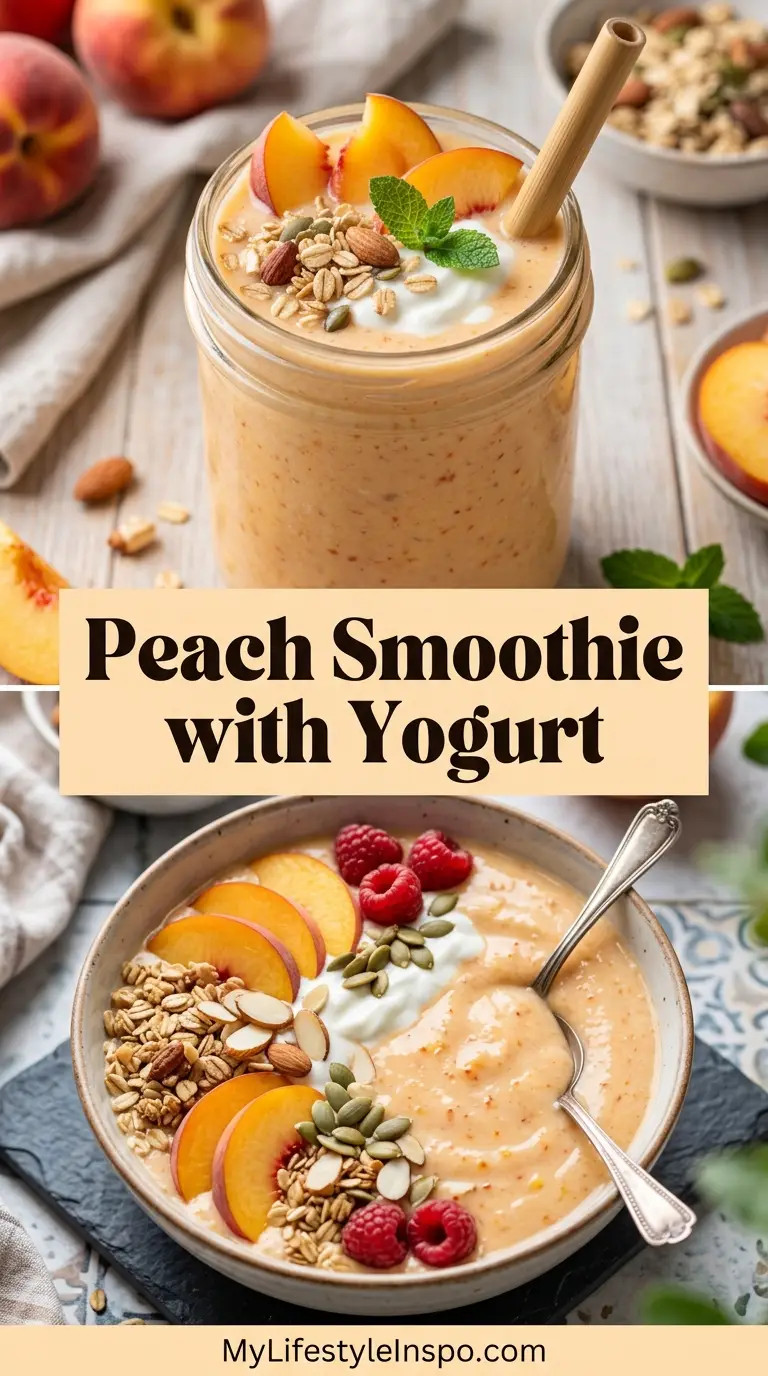 Peach Smoothie Recipe with Yogurt