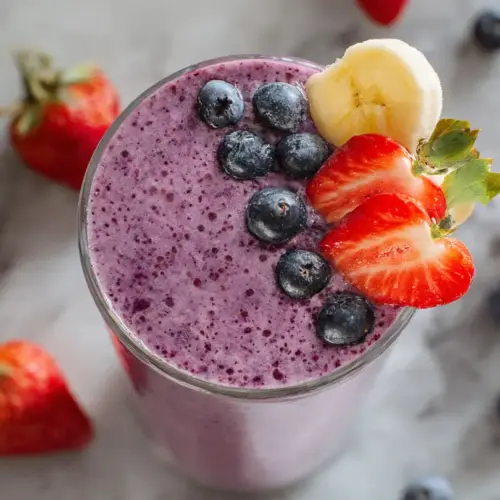 Strawberry Banana Blueberry Smoothie Recipe
