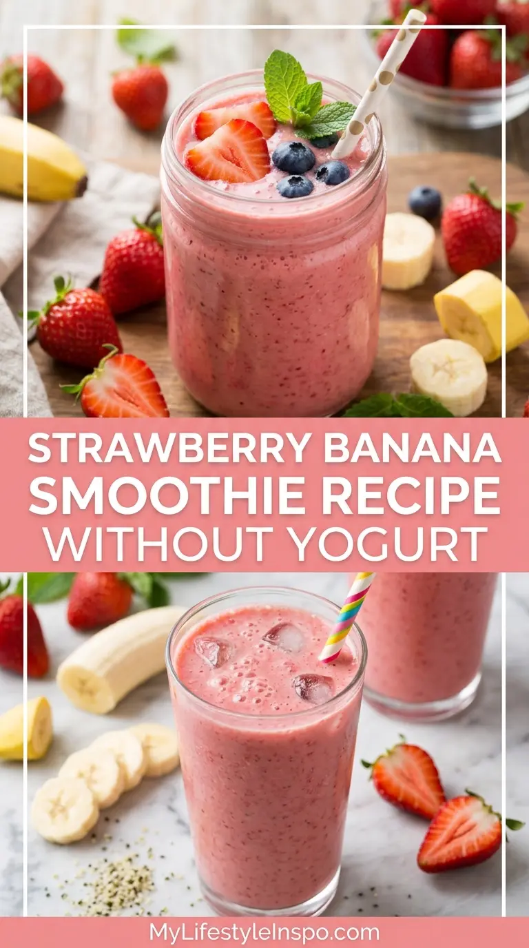 Strawberry Banana Smoothie Recipe Without Yogurt