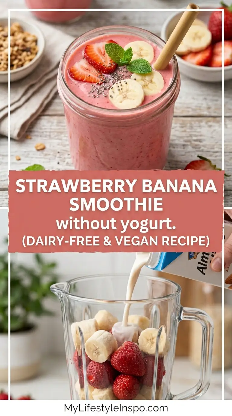 Strawberry Banana Smoothie Recipe Without Yogurt