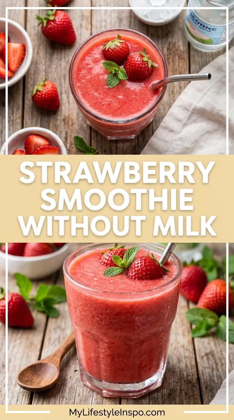 Strawberry Smoothie Recipe Without Milk