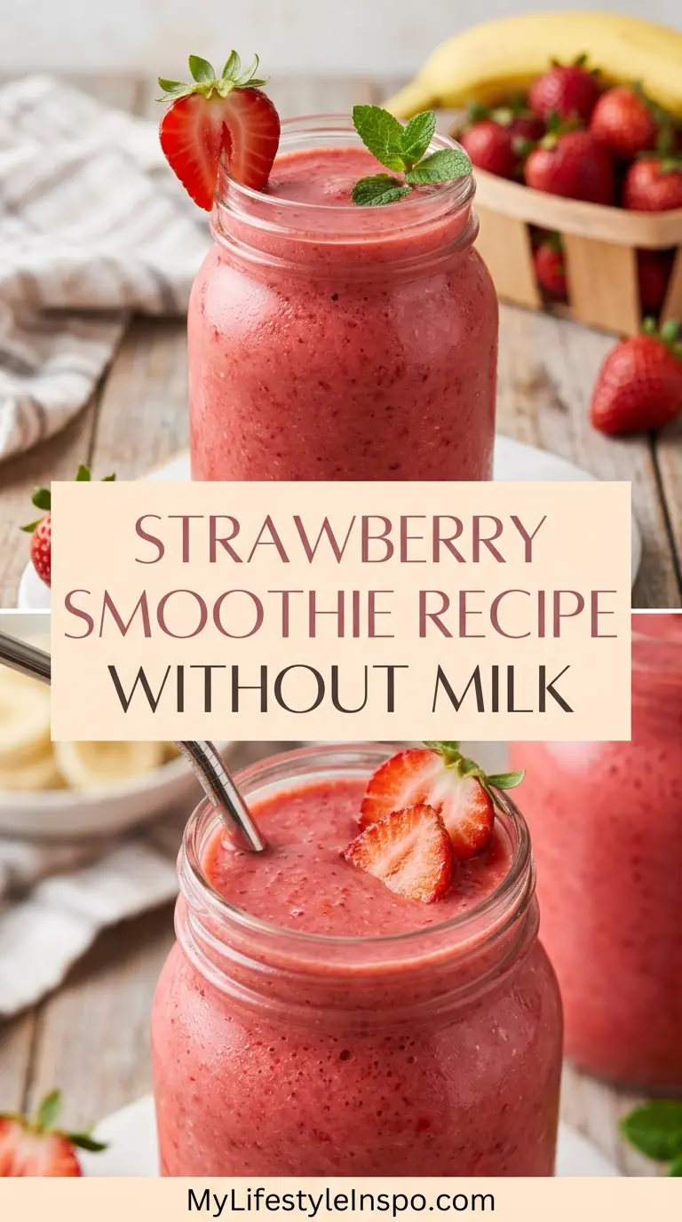 Strawberry Smoothie Recipe Without Milk