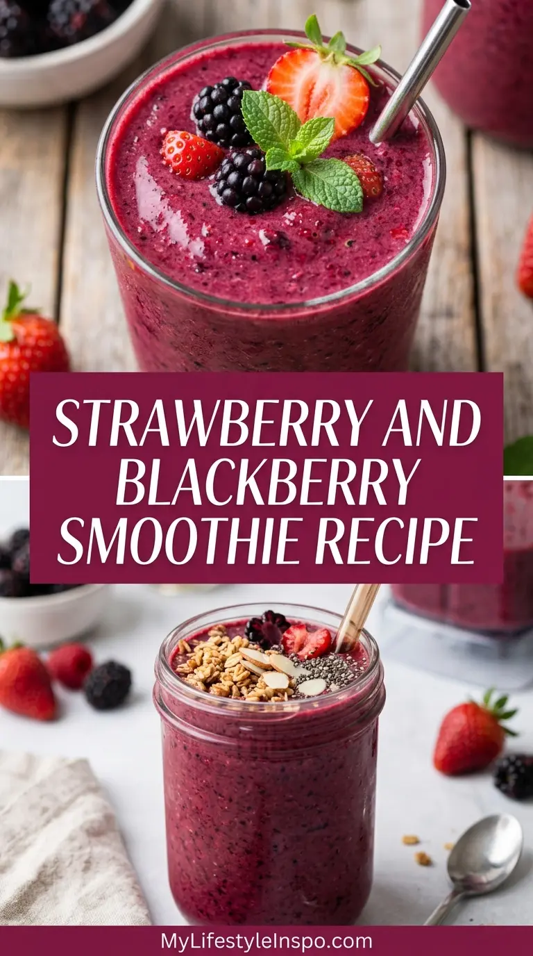 Strawberry and Blackberry Smoothie Recipe