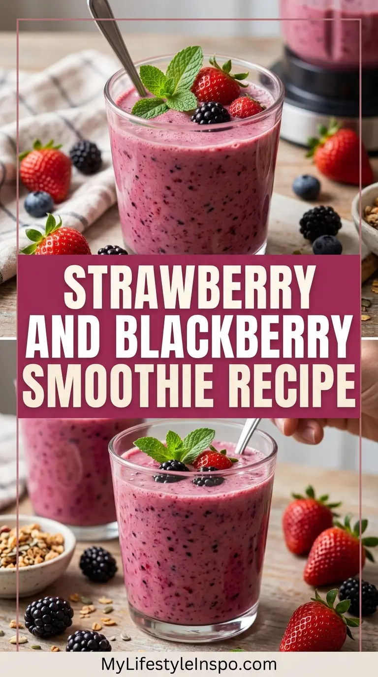 Strawberry and Blackberry Smoothie Recipe
