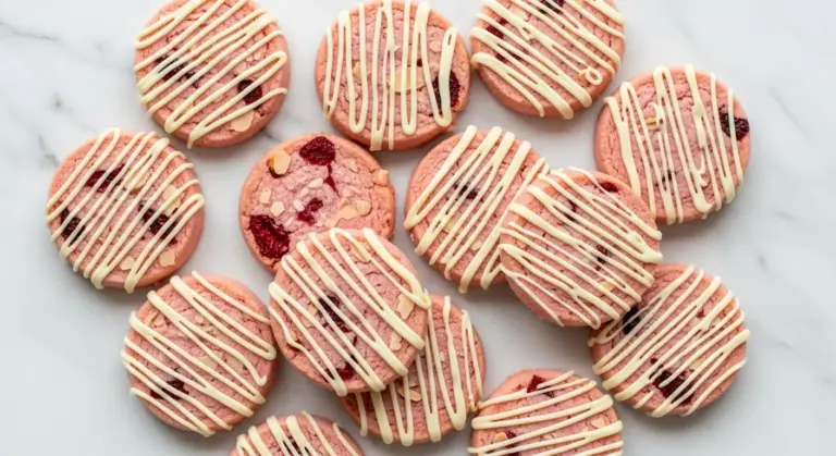 Cherry Almond Shortbread Cookies Recipe