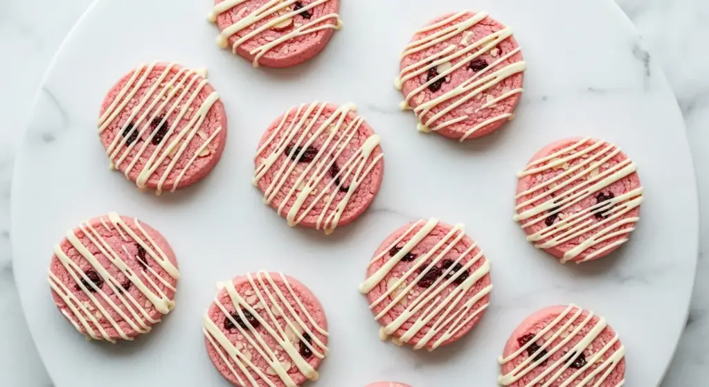 Cherry Almond Shortbread Cookies Recipe