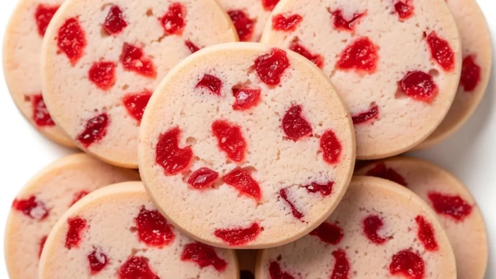 Cherry Almond Shortbread Cookies Recipe