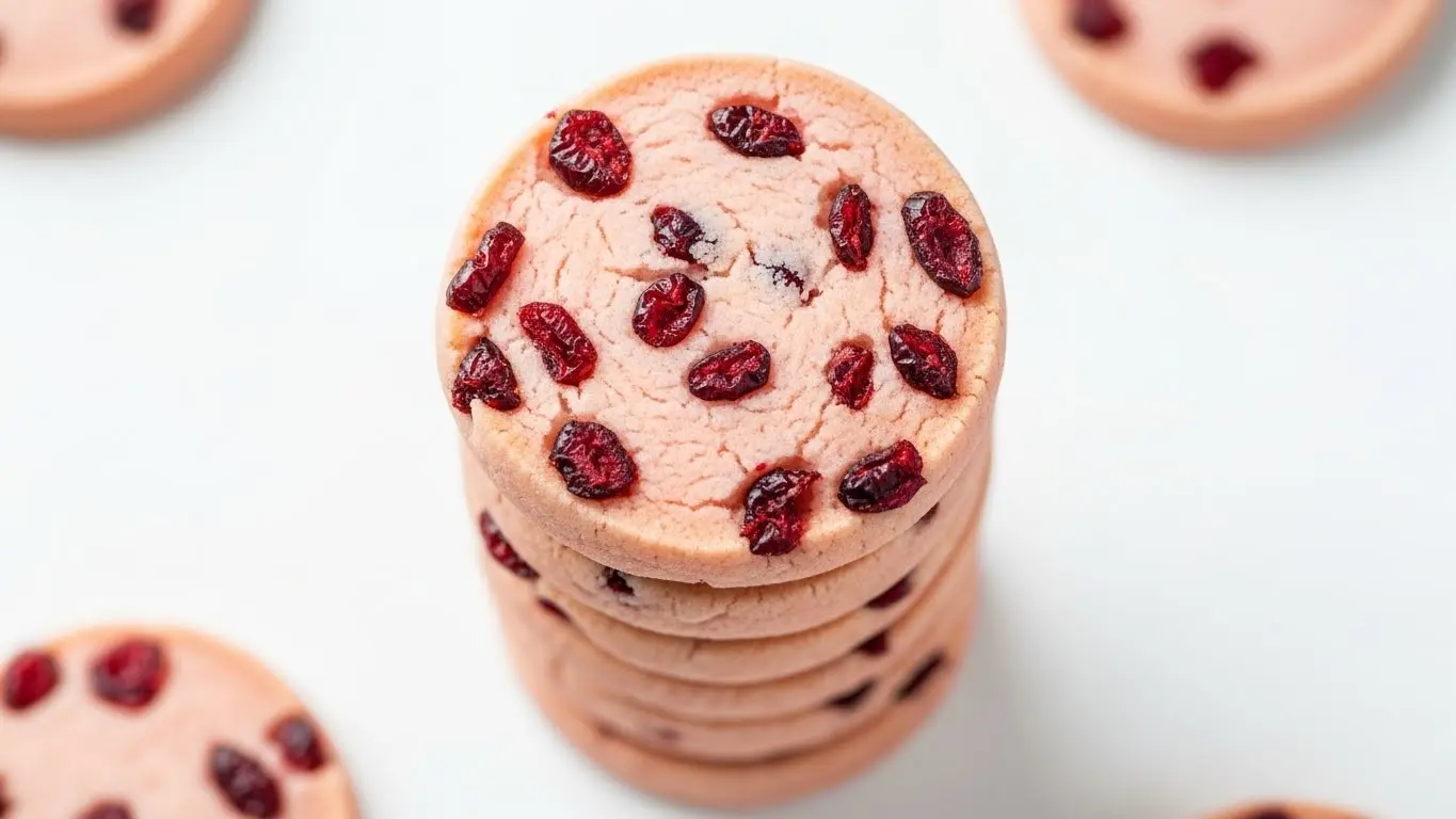 Cherry Almond Shortbread Cookies Recipe