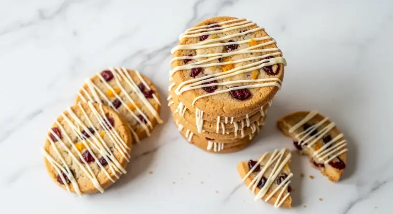 Cranberry Orange Shortbread Cookies Recipe
