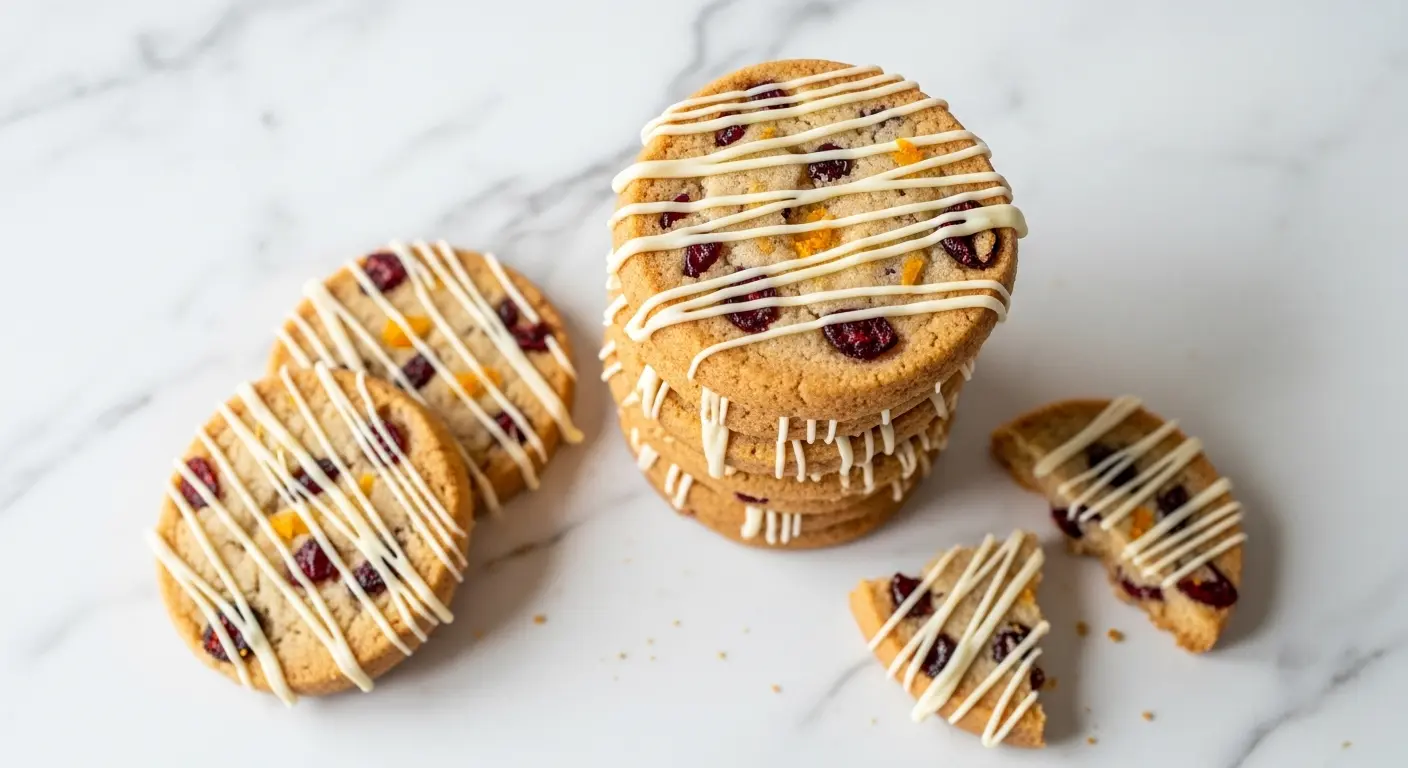 Cranberry Orange Shortbread Cookies Recipe