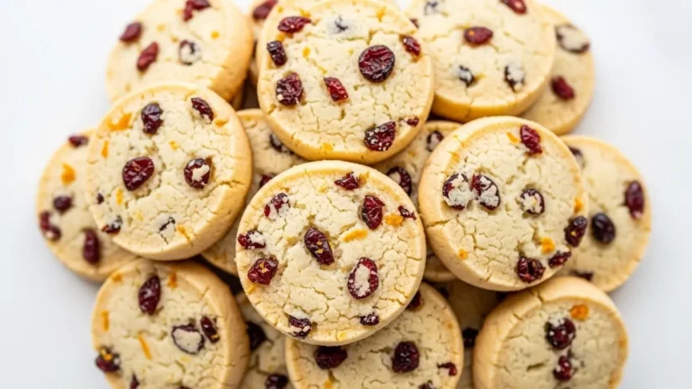 Cranberry Orange Shortbread Cookies Recipe