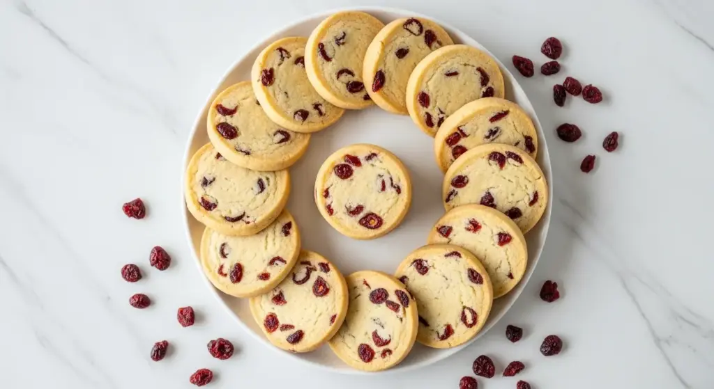 Cranberry Shortbread Cookies Recipe