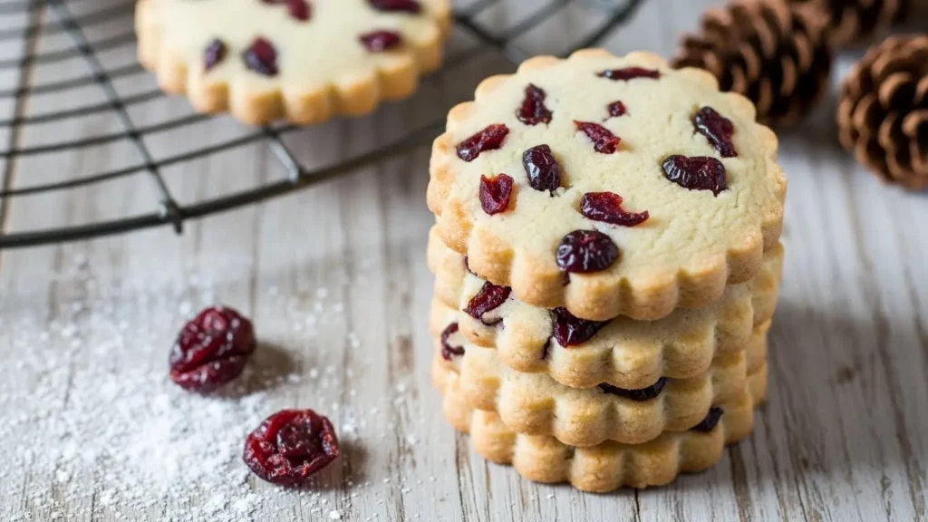 Cranberry Shortbread Cookies Recipe