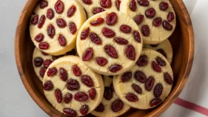 Cranberry Shortbread Cookies Recipe