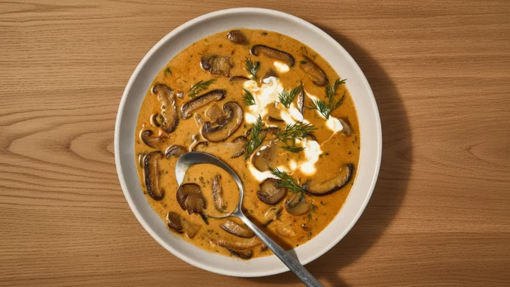 Hungarian Mushroom Soup Recipe
