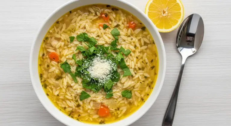 Lemon Chicken Orzo Soup Recipe