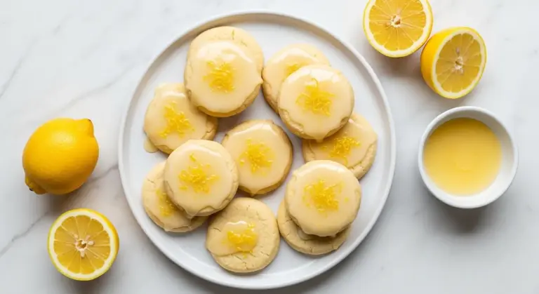 Lemon Shortbread Cookies Recipe