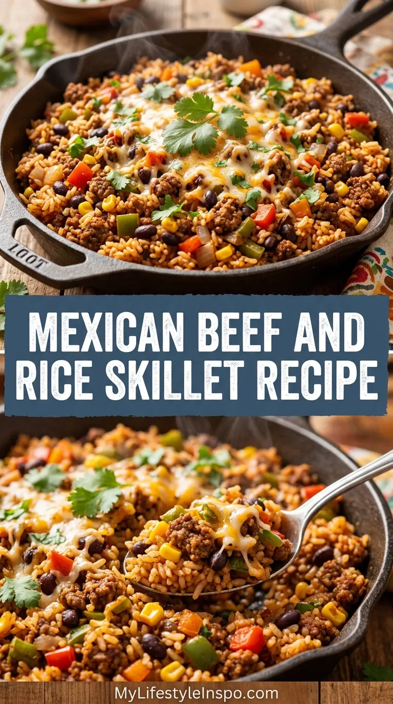 Mexican Beef and Rice Skillet Recipe