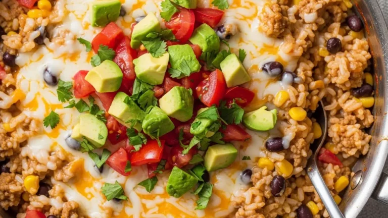 Mexican Beef and Rice Skillet Recipe