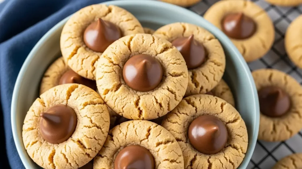 Peanut Butter Blossom Cookies Recipe