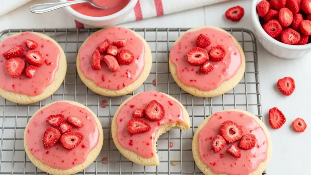 Strawberry Shortbread Cookies Recipe