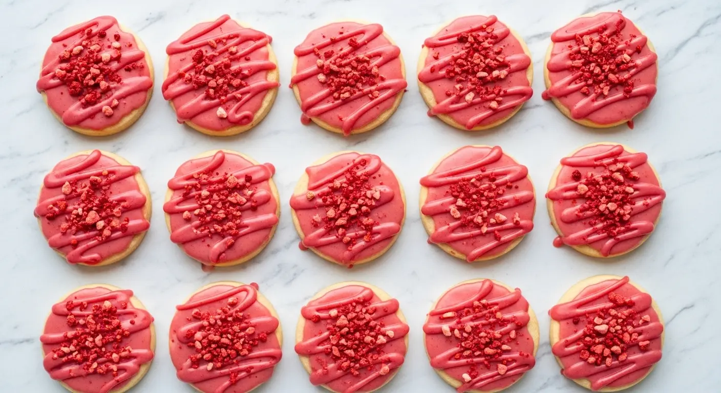 Strawberry Shortbread Cookies Recipe