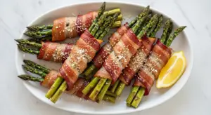 Air Fryer Bacon Wrapped Asparagus Recipe