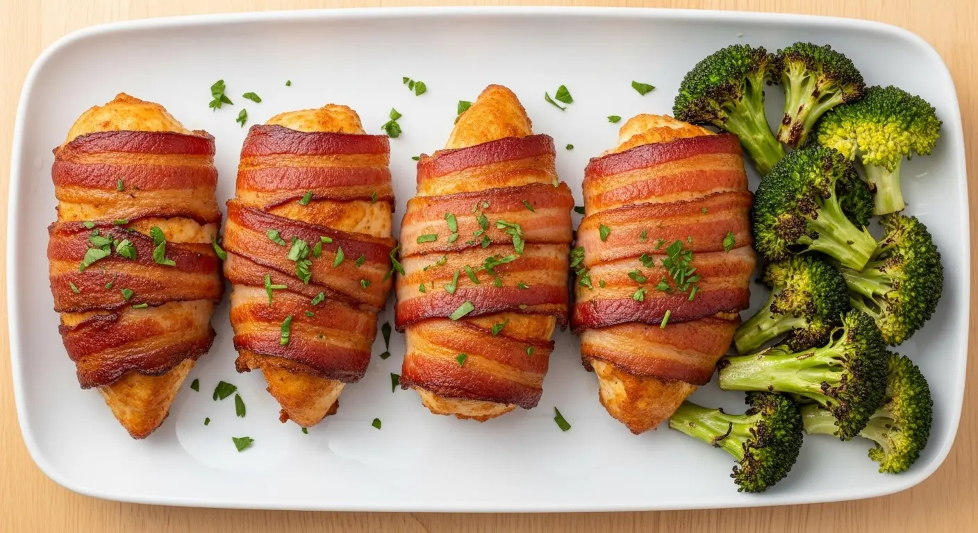 Air Fryer Bacon Wrapped Chicken Breast Recipe