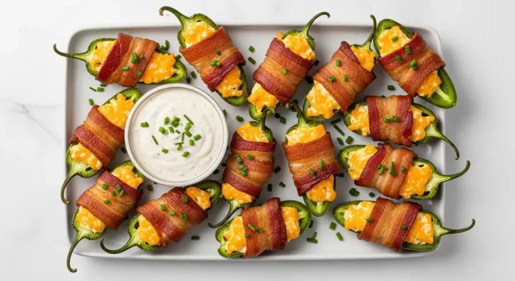 Air Fryer Bacon Wrapped Jalapeño Poppers Recipe