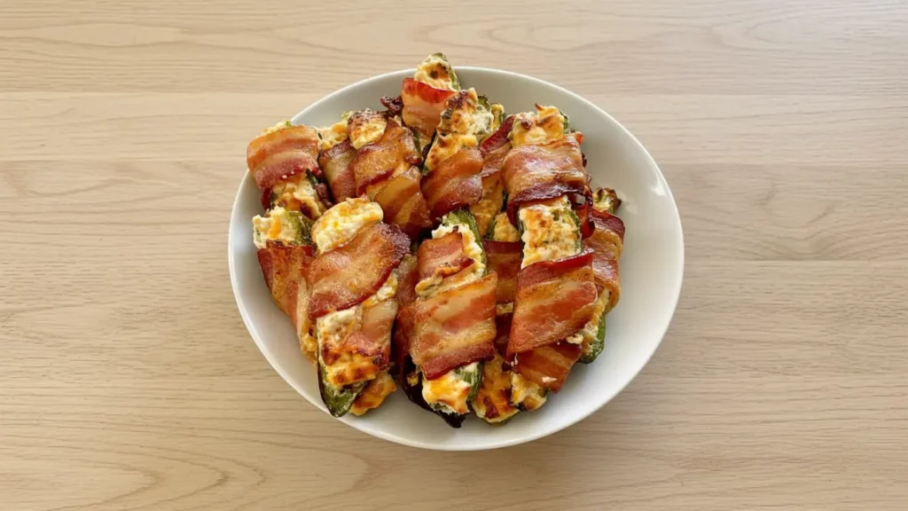Air Fryer Bacon Wrapped Jalapeño Poppers Recipe