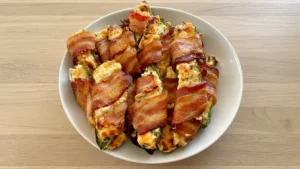 Air Fryer Bacon Wrapped Jalapeño Poppers Recipe