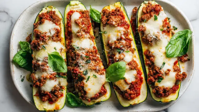 Air Fryer Zucchini Boats Recipe