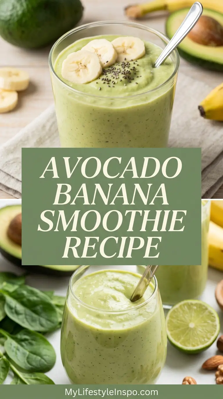 Avocado Banana Smoothie Recipe