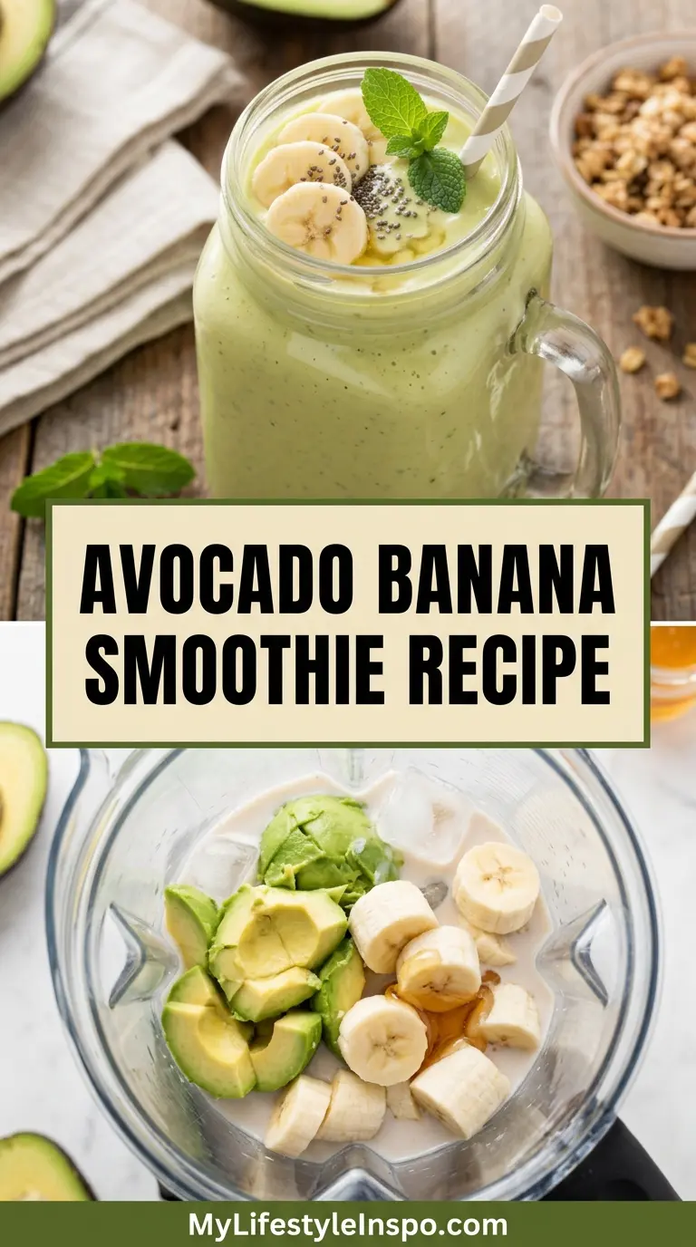 Avocado Banana Smoothie Recipe