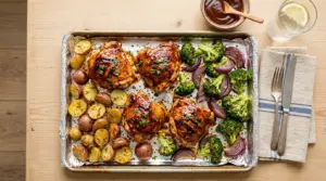 BBQ Chicken Sheet Pan Dinner